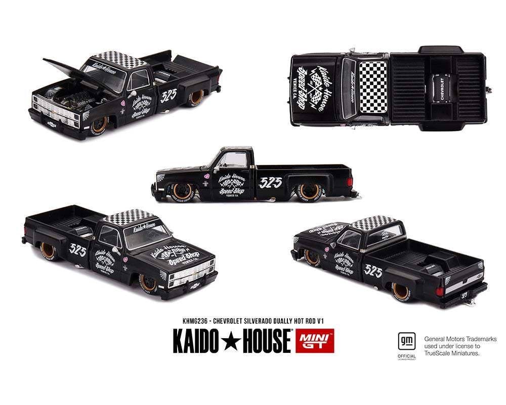 Kaido House x Mini GT Chevrolet Silverado Dually Hot Rod V1 – Flat