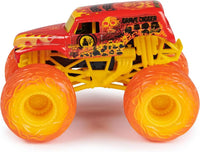 Monster Jam, Official Fire and  Ice Grave Digger and El Toro Loco Die-Cast Monster Trucks