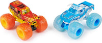 Monster Jam, Official Fire and  Ice Grave Digger and El Toro Loco Die-Cast Monster Trucks