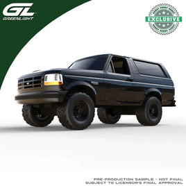 GREENLIGHT COLLECTIBLES 1:64 1996 Ford Bronco XLT - Blackout (Lifted) (Hobby Exclusive) Now Then & Forever Collectibles