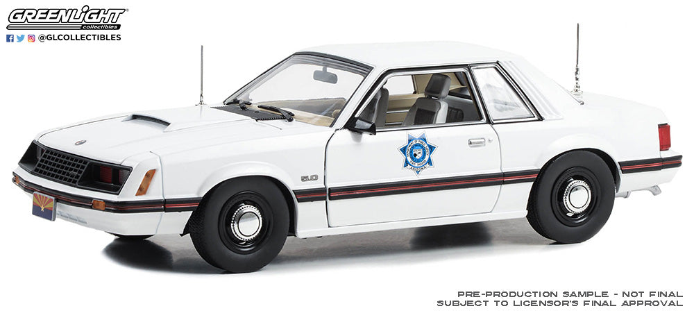 1:18 1982 Ford Mustang SSP - Arizona Department of Public Safety Preorder January 2024