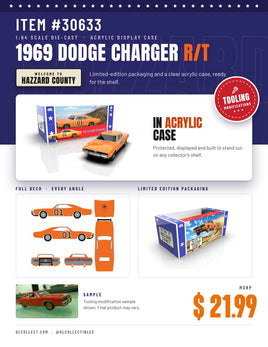 Greenlight Collectibles 1969 Dodge Charger R/T – Hazzard County – 01 Limited Edition