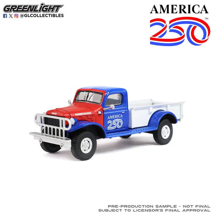 Greenlight Anniversary Collection Series 18 – America 250 Edition – 1946 Dodge Power Wagon Now Then & Forever Collectibles