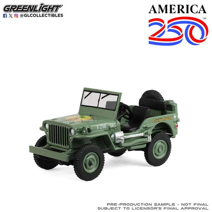 Greenlight Anniversary Collection Series 18 – America 250 Edition – 1942 Willy’s MB Now Then & Forever Collectibles