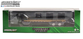 1:64 Gooseneck Trailer - Black with Red and White Conspicuity Stripes (Hobby Exclusive) - Evergreen