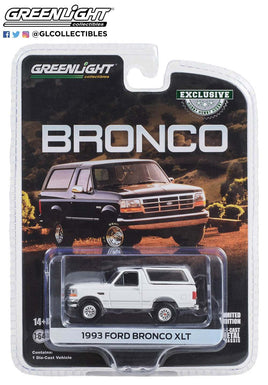 Greenlight 1:64 1993 Ford Bronco XLT - Oxford White (Hobby Exclusive)