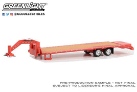 1:64 Gooseneck Trailer - Red with Red and White Conspicuity Stripes (Hobby Exclusive)