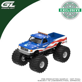 Greenlight Collectibles 1:64 Kings of Crunch - Bigfoot #14 - 1990 Ford F-350 Truck USA 250 Tribute (Hobby Exclusive) Now Then & Forever Collectibles