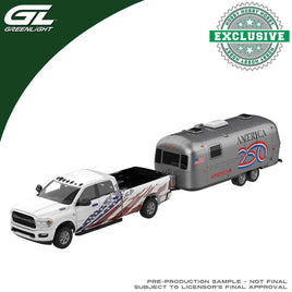GREENLIGHT COLLECTIBLES 2024 Ram 2500 Laramie with 2026 Airstream America 250 Edition (Hobby Exclusive) Preorder
