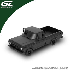 Greenlight Collectibles 1:64 1979 Ford F-100 Custom Pickup - Matte Black (Hobby Exclusives) Now Then & Forever Collectibles