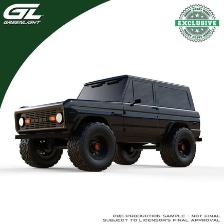 GREENLIGHT COLLECTIBLES 1:64 1977 Ford Bronco - Blackout (Lifted) (Hobby Exclusive) Now Then & Forever Collectibles