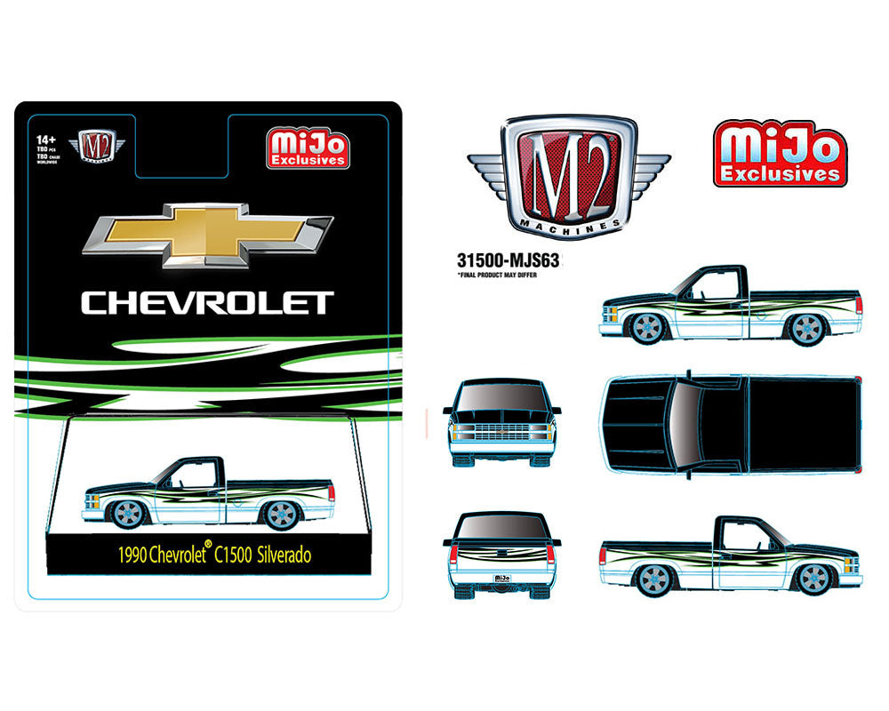 (Preorder) M2 Machines 1:64 1990 Chevrolet C1500 Silverado Custom – Mijo Exclusives Limited Edition