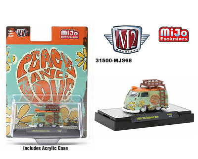 (Preorder) M2 Machines 1:64 1960 Volkswagen Delivery Peace & Love Weathered Limited 4,800 Pieces – Mijo Exclusives