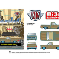 (Preorder) M2 Machines 1:64 1973 Chevrolet Cheyenne Super 10 Pickup Truck Lowriders Limited Edition – Gold – Mijo Exclusives