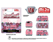 (Preorder) M2 Machines 1:64 1960 Volkswagen Delivery Shor Van Lowriders Limited Edition – Metallic Pink – Mijo Exclusives