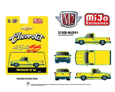 (Preorder) M2 Machines 1:64 1993 Chevrolet SS 454 Pickup Truck – Yellow – MiJo Exclusives Limited Edition(Preorder) M2 Machines 1:64 1993 Chevrolet SS 454 Pickup Truck – Yellow – MiJo Exclusives Limited Edition