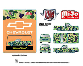 M2 Machines 1:64 1980 Chevrolet Silverado Custom – Camouflage – MiJo Exclusives Limited Edition