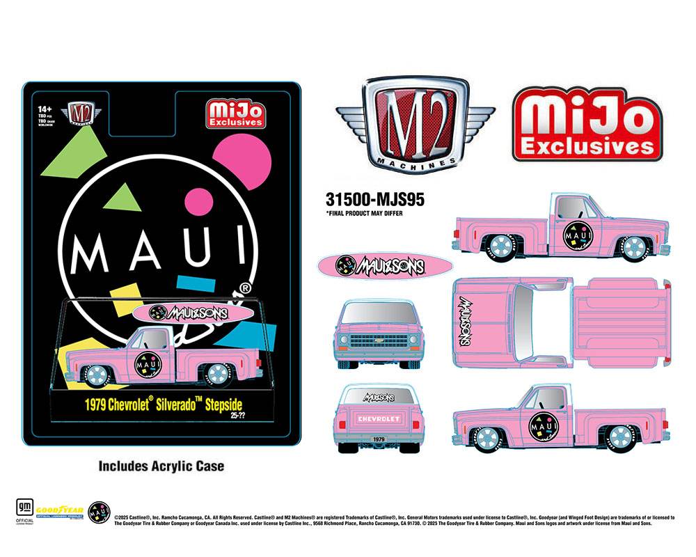 M2 Machines 1:64 1979 Chevrolet Silverado Stepside with