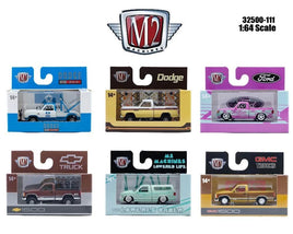 M2 Machines 1:64 Auto-Thentics Release 111 Assortment 2026 32500-111 6 Piece Set Now Then & Forever Collectibles