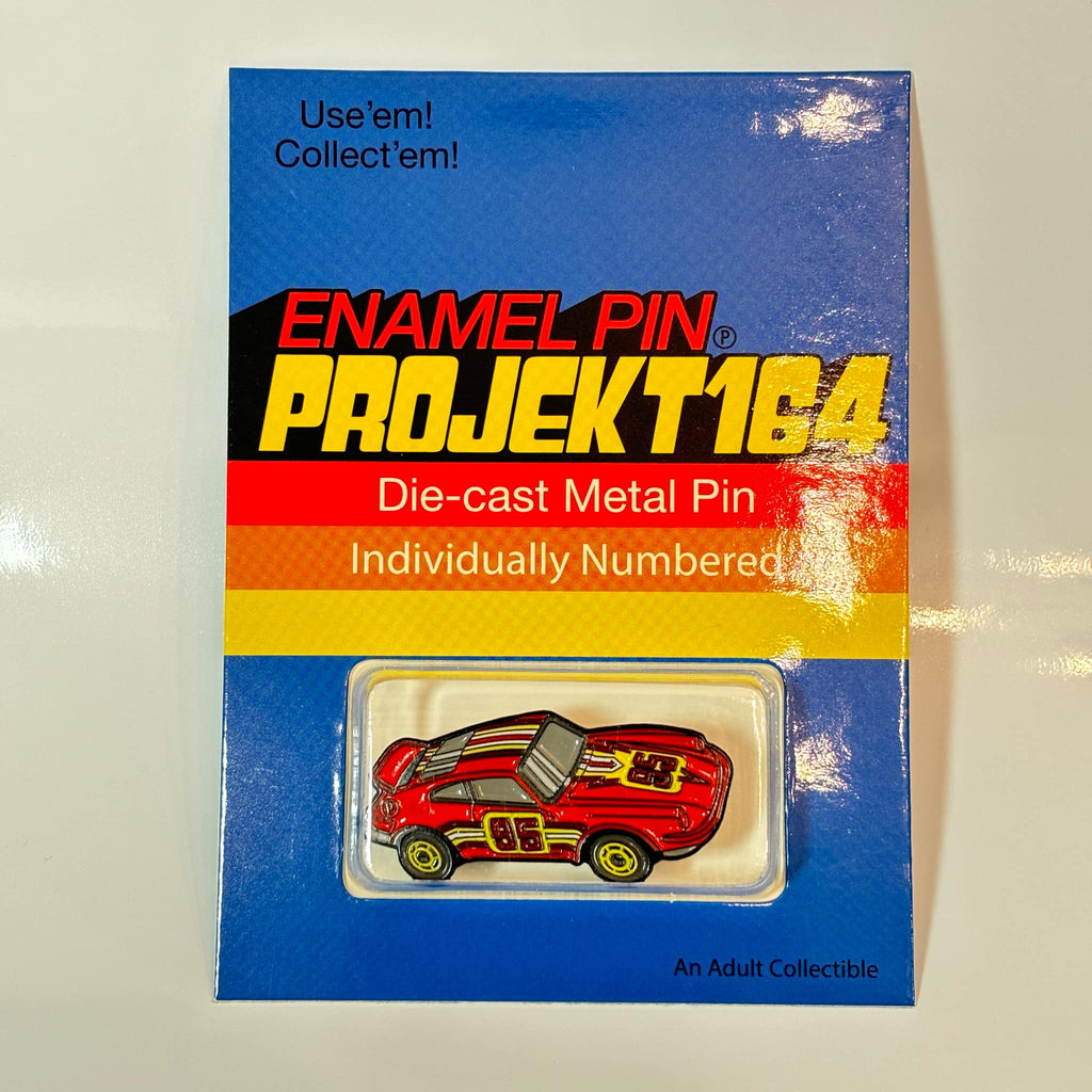 ENAMEL COLLECTORS PIN - PORSCHE RED