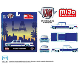 M2 Machines 1:64 1977 Chevrolet Cheyenne Super 30 LA – White – MiJo Exclusives Limited Edition