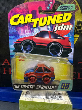 🔥CarTuned JDM Series 2 Red Bottom Super Chase '85 Toyota Sprinter Rare! Now Then & Forever Collectibles