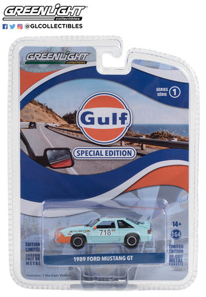 1:64 Gulf Oil Special Edition Series 1 - 1989 Ford Mustang GT #718