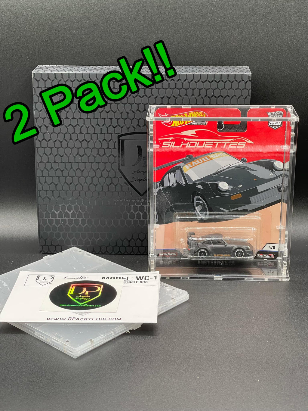 Hot Wheels Premium Card Acrylic Cases - 2 pack