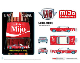 M2 Machines 1:64 Coca Cola ” Share A Coke with Mijo” 1964 Chevrolet Impala SS Lowriders – Special Edition – MiJo Exclusives
