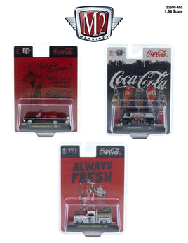 M2 Machines Coke Premium 52500 Series (52500-A65) - Set of 3 with chance of chase