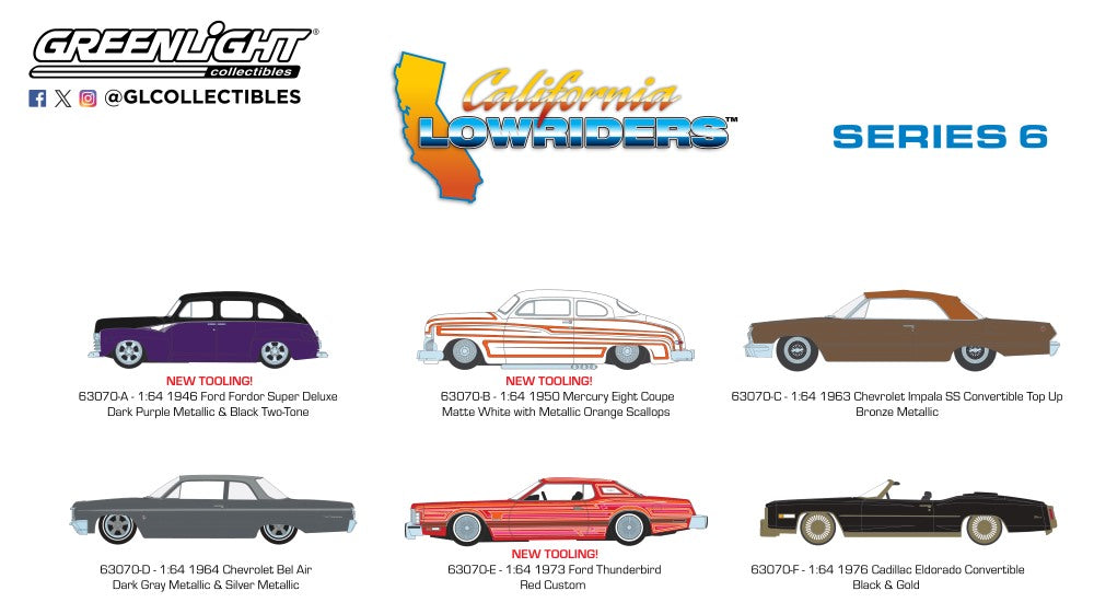 California Lowriders Series 6 Set of 6