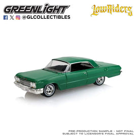 Greenlight 1:64 Lowriders Series 8 - 1963 Chevrolet Impala Convertible - Emerald Green Now Then & Forever Collectibles
