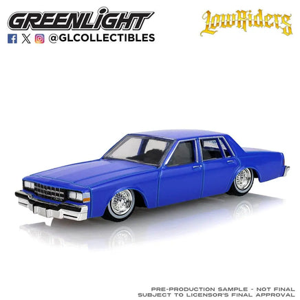 Greenlight 1:64 Lowriders Series 8 - 1986 Chevrolet Caprice - Electric Blue Now Then & Forever Collectibles