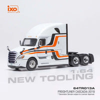 IXO MODELS 2018 Freightliner Cascadia - White with stripes Now Then & Forever Collectibles