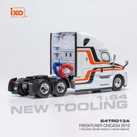 IXO MODELS 2018 Freightliner Cascadia - White with stripes Now Then & Forever Collectibles
