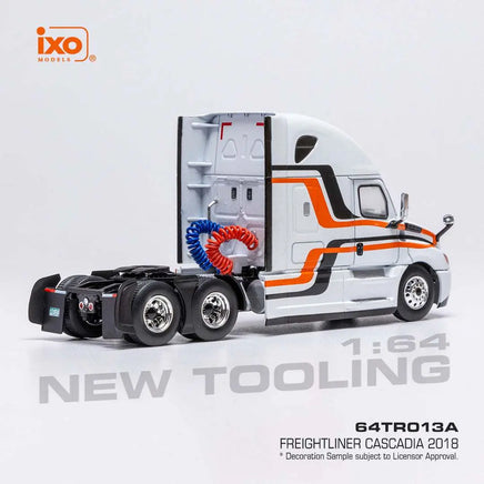 IXO MODELS 2018 Freightliner Cascadia - White with stripes Now Then & Forever Collectibles