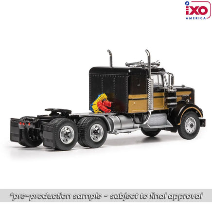 Ixo Models 1:64 1970 Kenworth W925 SMALL SLEEPER - Black and Gold Now Then & Forever Collectibles