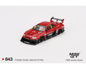 Preorder) Mini GT 1:64 Nissan LB-ER34 Super Silhouette SKYLINE – Red/Black – Limited Edition