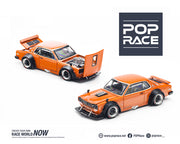 Preorder) Pop Race 1:64 SKYLINE GT-R V8 DRIFT (HAKOSUKA) PANDEM – ORANGE