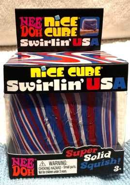 Limited Edition Needoh drop. 4th of July Swirlin USA Cubes
