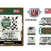 M2 Machines 1:64 1960 Volkswagen Delivery Van QUAKER STATE Weathered Limited 4,800 Pieces – Mijo Exclusives