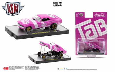 Preorder M2 Machines Coca-Cola release A47 -1969 Ford Mustang Funny Car