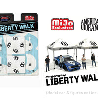 (Preorder) American Diorama 1:64 Canopy Liberty Walk – White – Mijo Exclusives