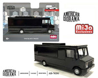 American Diorama 1:64 Food Truck – Black – Limited Edition MiJo Exclusives
