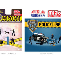 American Diorama 1:64 Police Line ll Figure Set – MiJo Exclusives Limited 4,800 Pcs