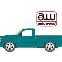 (Preorder) Auto World 1:64 2005 Chevrolet Silverado SS Custom Single Cab Version A – Teal Turquoise Metallic