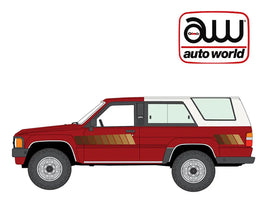 Auto World 1:64 2026 Premium Release 3B – 1984 Toyota 4Runner – Wine Red w/ White Top