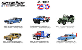 Greenlight  Anniversary Collection Series 18 – America 250 Edition  Set of 6 Now Then & Forever Collectibles