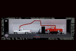 M2 Machines 1:64 Auto-Haulers Release 95 - 1995 Chevrolet S10 Custom & 1993 Chevrolet C1500 SS454