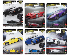 Hot Wheels 1:64 Car Culture 2025 N Case – Timeless Icons Set of 5